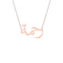 Gold Name Necklace - Rahma - رحمة